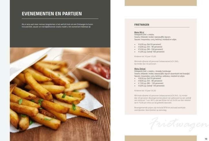 Frietwagen huren in Arnhem en omgeving., Diensten en Vakmensen, Restaurants en Cateraars, Cateraar, Kraam