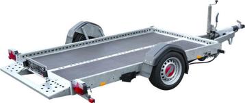 Te huur verlaagbare motoraanhanger voor 1 of 2 motoren beschikbaar voor biedingen