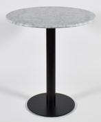 Restaurant tafel marmer rond 70 cm tafelblad en metaal onder, 50 tot 100 cm, Nieuw, Rond, Ophalen of Verzenden