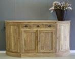 Teak dressoir met ronde hoeken; Indoteak, Ophalen, 150 tot 200 cm, Teakhout, Nieuw