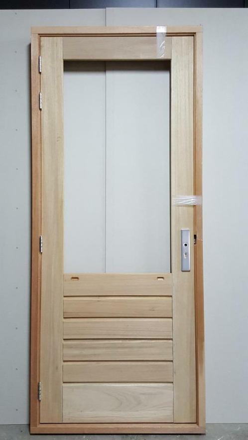 Achterdeurkozijn compleet 1030x2415 mm, Doe-het-zelf en Verbouw, Kozijnen en Schuifpuien, Nieuw, Deurkozijn, Hout, 225 cm of meer