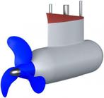 Aquamot elektrische Pod motor 1.1Kw (3pk) € 1.995 accu+lader, Watersport en Boten, Ophalen of Verzenden, Nieuw, Benzine, Minder dan 5 pk