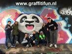 Graffiti kinderfeestje, graffiti workshop (TIP), Hobby of Vrije tijd