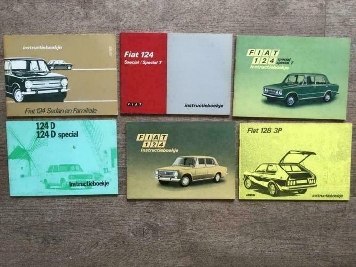 Fiat instructieboekjes / Fiat "nostalgische" ansichtkaarten, Boeken, Auto's | Folders en Tijdschriften, Gelezen, Overige merken