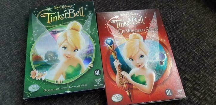 Disney DVD'S: Tinkerbell + Tinkerbell en de Verloren Schat, Verzamelen, Disney, Zo goed als nieuw, Overige typen, Overige figuren