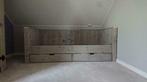 NIEUW Bedbank Madrid in Grey wash + 2 ruime opberglades, Ophalen, Nieuw
