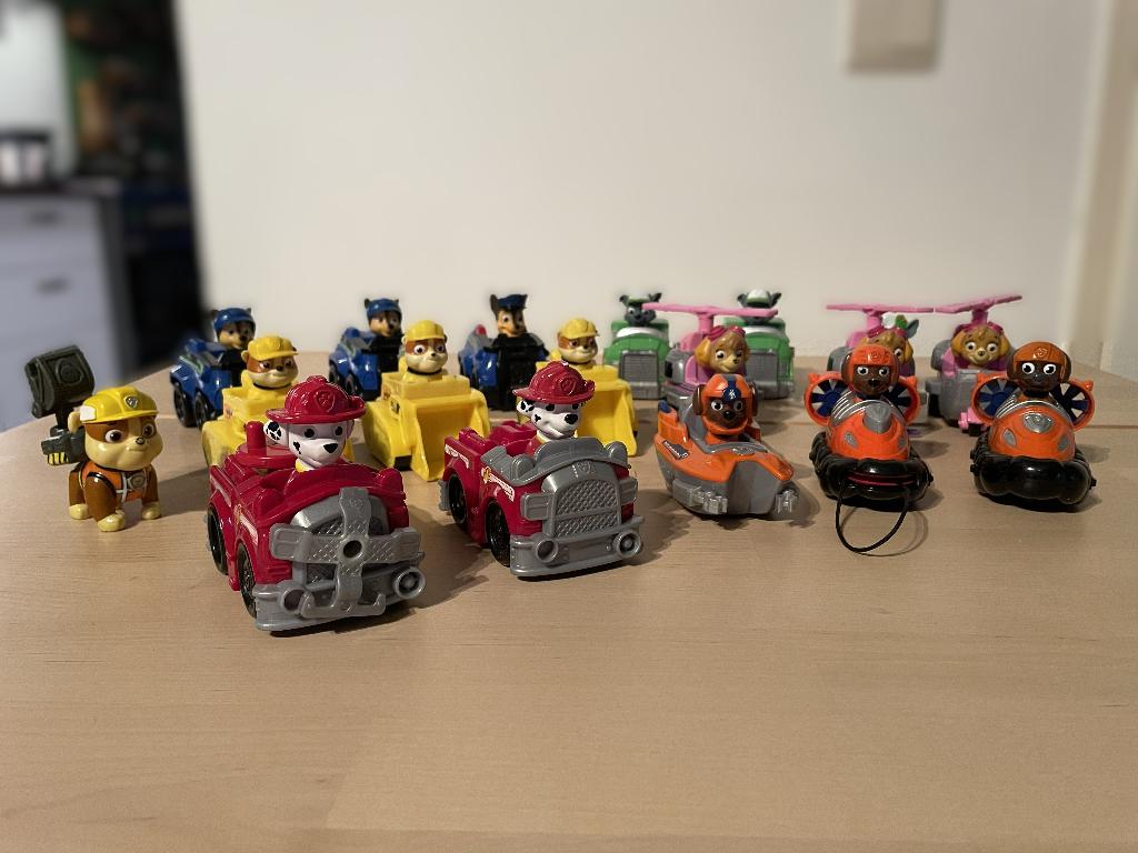 Paw Patrol - Verzameling Pups in hun voertuigen, Ophalen of Verzenden, Gebruikt