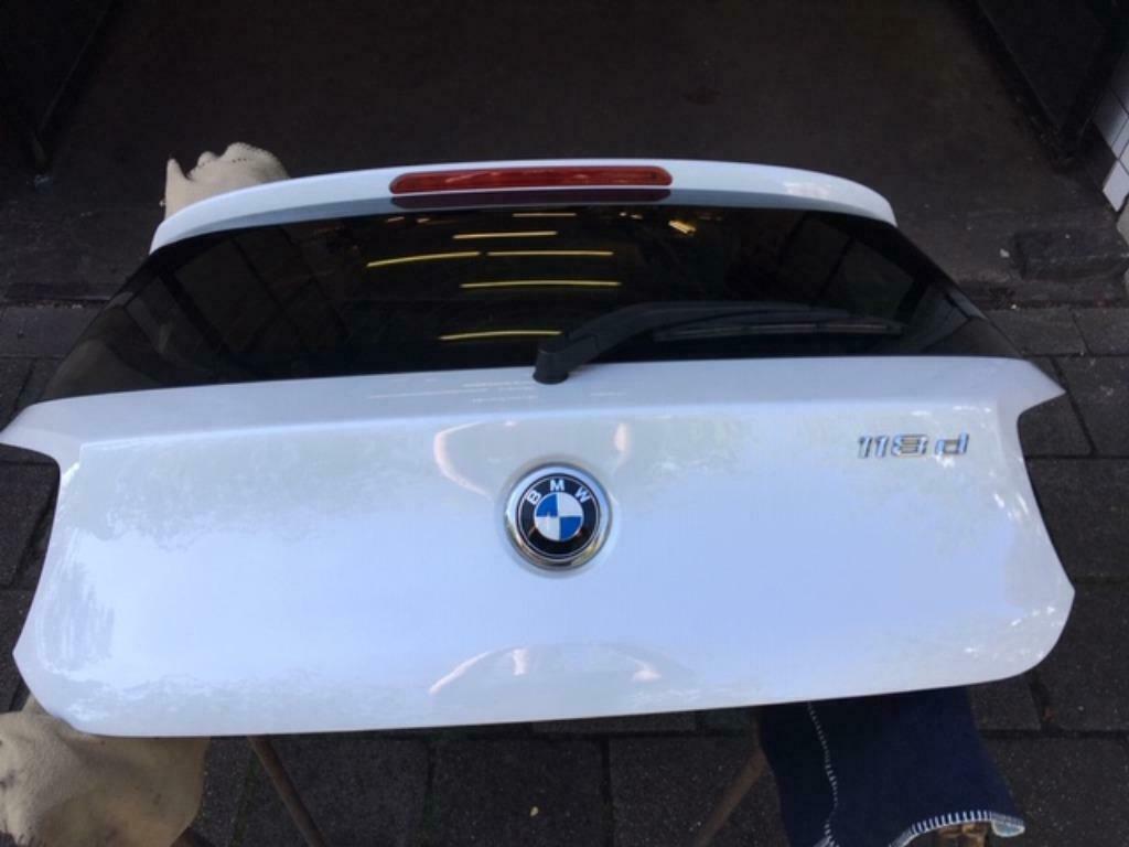 BMW 1 serie (F20) Achterklep Compleet / Wit parelmoer, Ophalen, Gebruikt, Achterklep, Achter