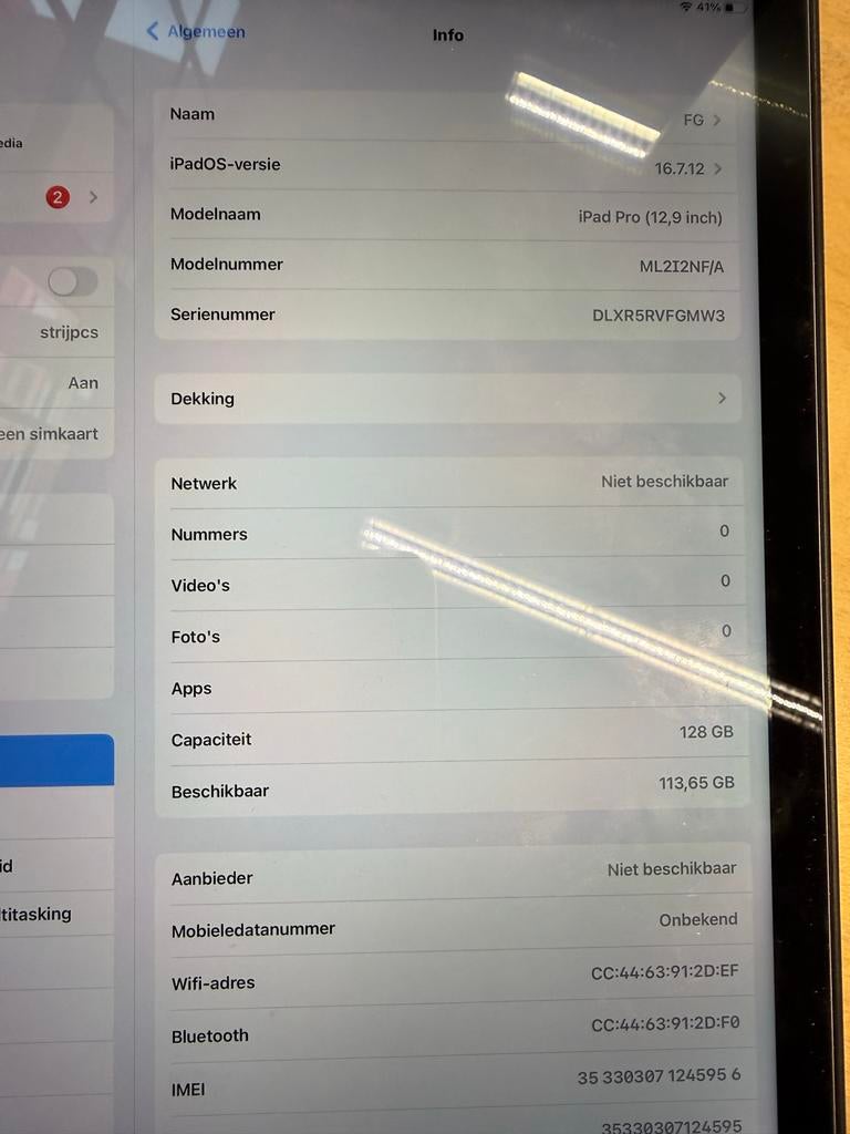 iPad Pro 12.9 inch + Hoes, Gebruikt, 12 inch, Ophalen of Verzenden, Apple iPad Pro