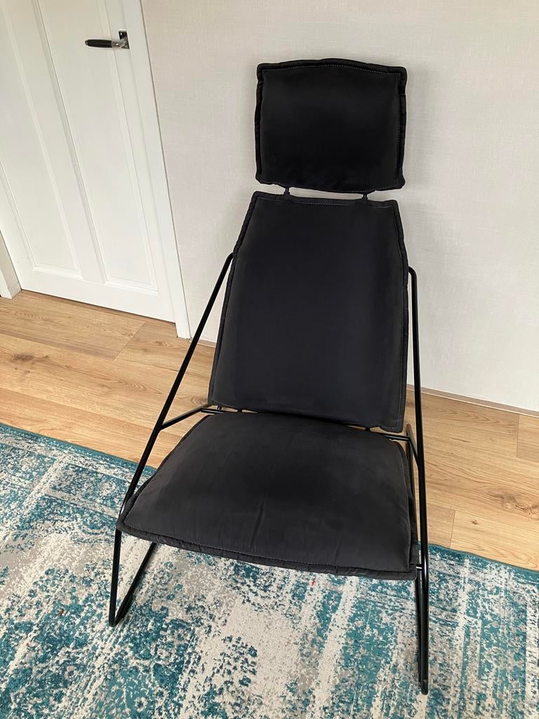 Ikea design Villstad stoel antraciet ontwerper Carl Öjerstam, Ophalen, Gebruikt, 75 tot 100 cm, Stof