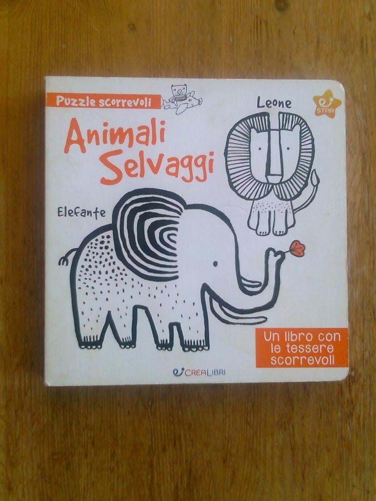 Animali Selvaggi, Italiaans kinderboek met puzzels, Ophalen of Verzenden, Zo goed als nieuw, Fictie algemeen