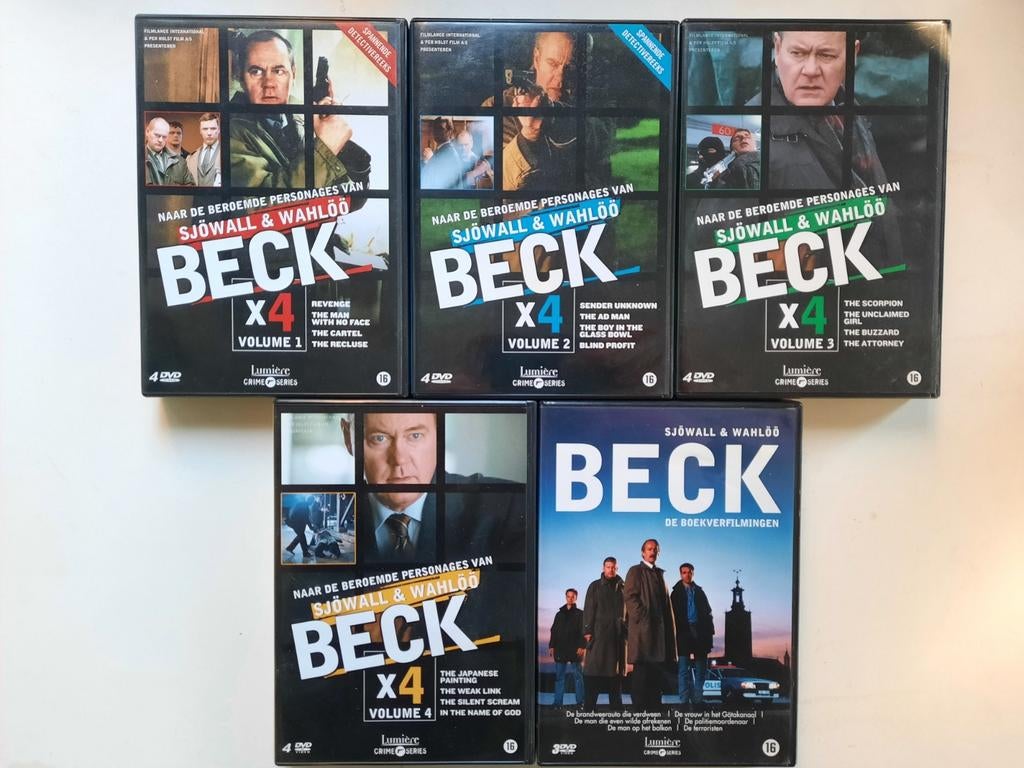 5 x dvd box  BECK  incl.de boekverfilmingen   ( 19 x dvd ), Vanaf 16 jaar, Ophalen of Verzenden, Zo goed als nieuw, Boxset