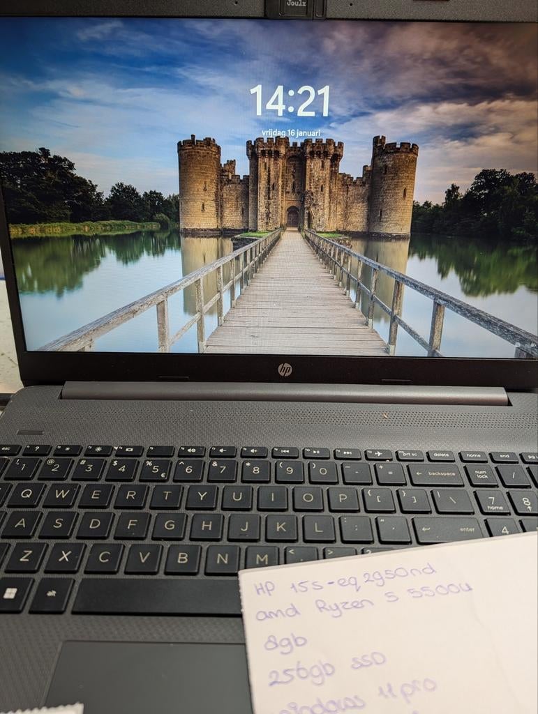 HP 15s-eq2950nd - Ryzen 5, 8GB RAM, 256GB SSD, Computers en Software, Ophalen of Verzenden, Gebruikt