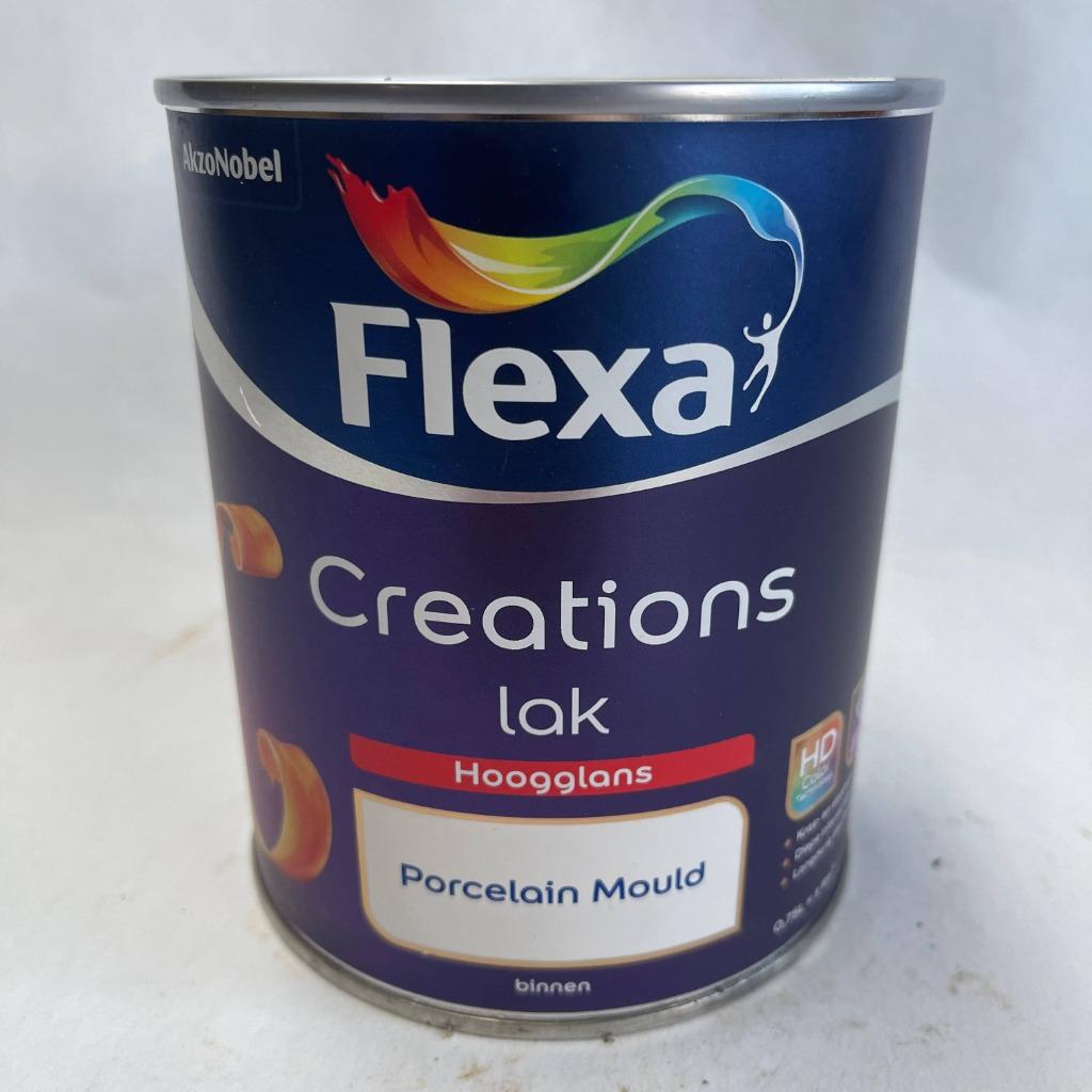 Flexa Creations Lak Verf Porcelain Mould Wit Hoogglans 750ml