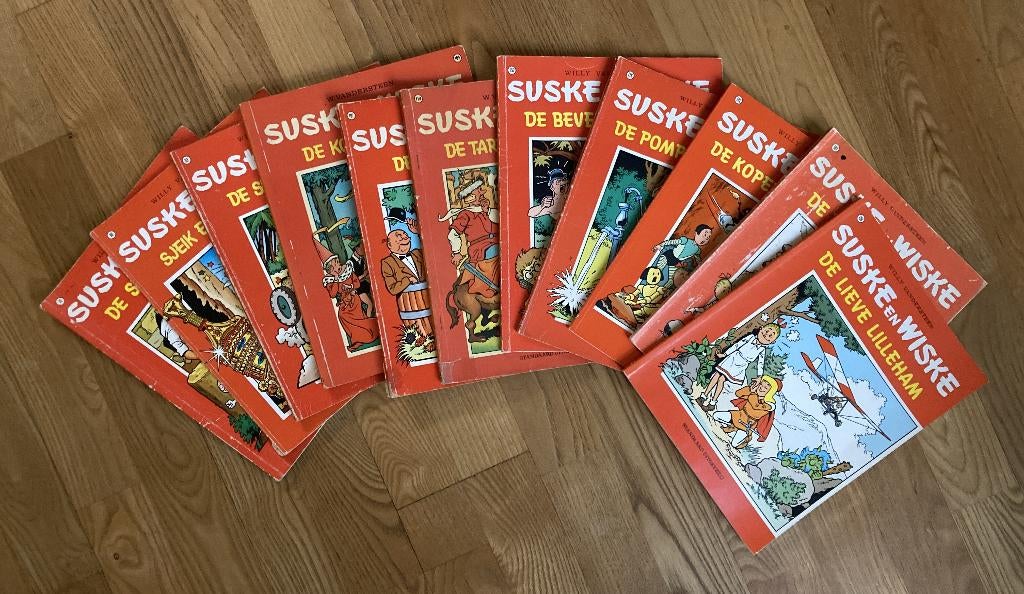 Stripboek Suske en Wiske 11 stuks, Meerdere stripboeken, Ophalen of Verzenden, Gelezen