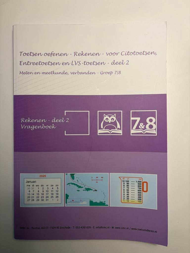 2 - Meten & meetkunde en Verbanden - Groep 7&8 oefenen Cito, Boeken, Schoolboeken, O.H.M. Sanders, Ophalen of Verzenden, Zo goed als nieuw