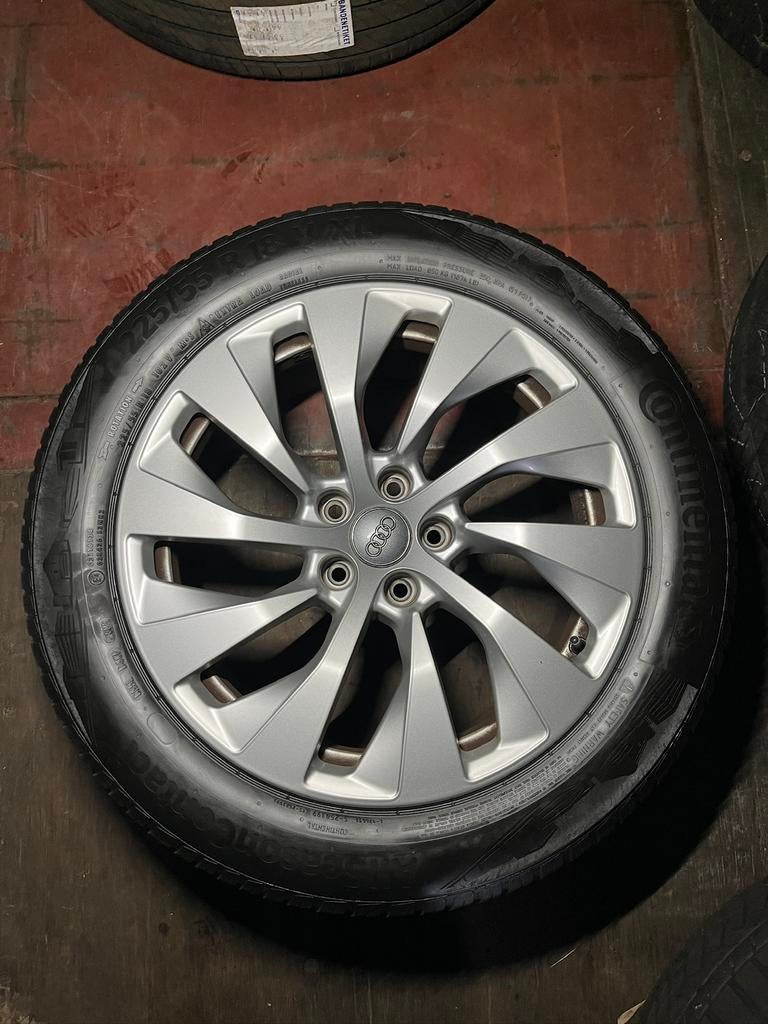 Audi A7 velgen met all season banden, Auto-onderdelen, Banden en Velgen, Ophalen, 18 inch, Gebruikt, Banden en Velgen
