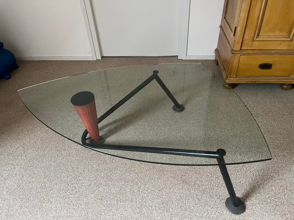 Prachtige Rolf Benz salontafel voor 95, Ophalen, Minder dan 45 cm, Overige vormen, Glas