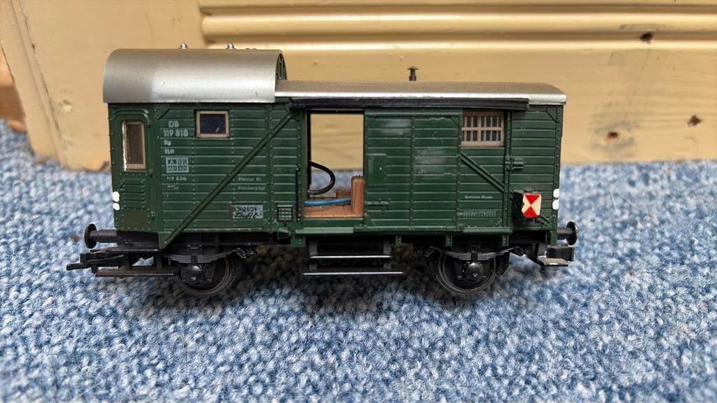 Fleischmann 5301 Güterzugbegleitwagen, DB, Hobby en Vrije tijd, Gelijkstroom, Fleischmann, Wagon, Ophalen of Verzenden