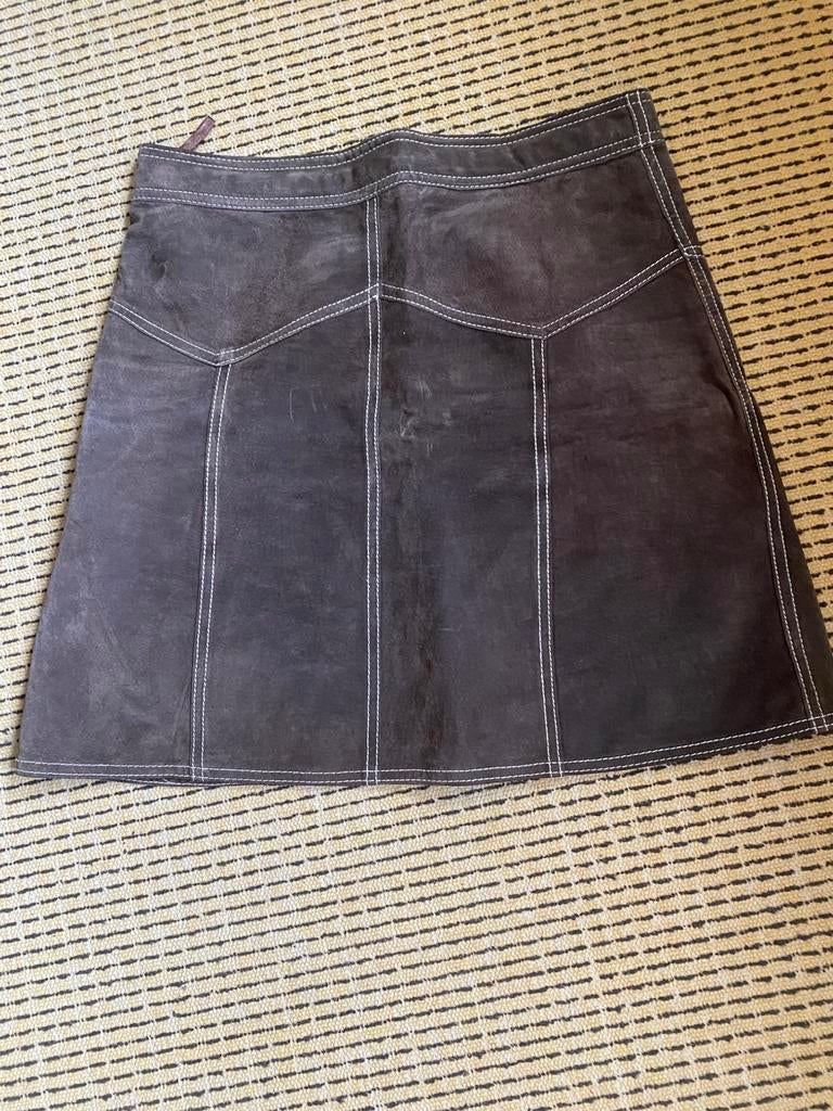 Suede rok, Bruin, Ophalen of Verzenden, Zo goed als nieuw, Maat 36 (S)