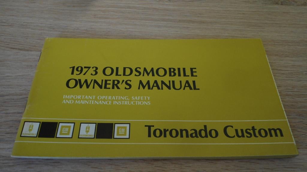 1973 Oldsmobile Toronado. First edition Owner's Manual., Auto diversen, Ophalen of Verzenden