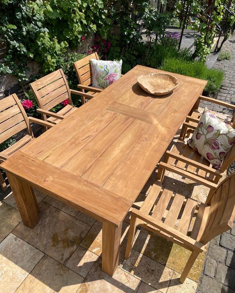 Foto 6 van Groot Assortiment Teak Tuinstoelen / Nieuw & Gebruikt