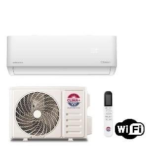 Clima+ split airco warmtepomp,24000btu, wifi, leidingset, 3d, Koelen en Ontvochtigen, Timer, Nieuw, 3 snelheden of meer
