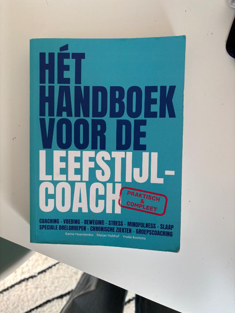 Het handboek voor de Leefstijlcoach, Ophalen of Verzenden, Nieuw, Overige wetenschappen