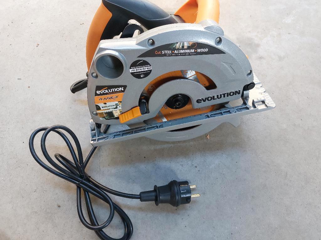 Evolution Rage-B Cirkelzaag zaagmachine 230V nieuw!, Doe-het-zelf en Verbouw, ., Nieuw, Ophalen of Verzenden, .
