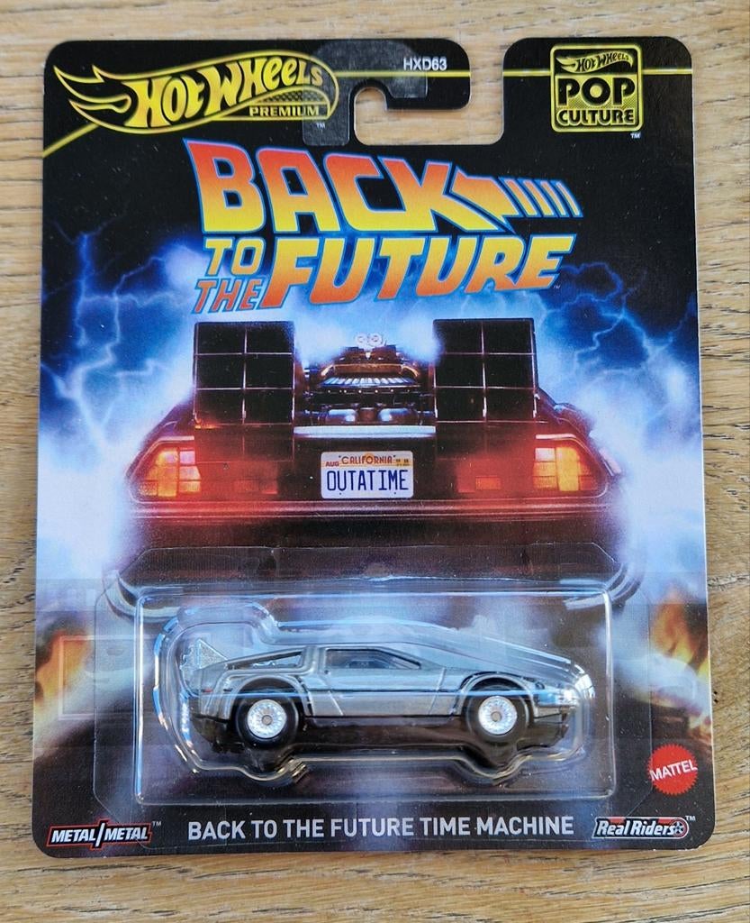 Hot wheels back to the future time machine, Ophalen of Verzenden, Nieuw, Auto