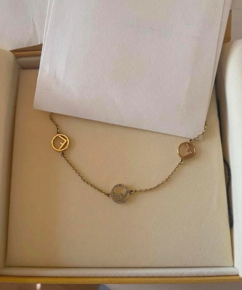 Fendi ketting, Ophalen of Verzenden, Zo goed als nieuw, Overige materialen