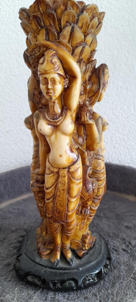 mooi vaasje vruchtbaarheidstijl 1970 Indonesie 23 cm, Ophalen of Verzenden