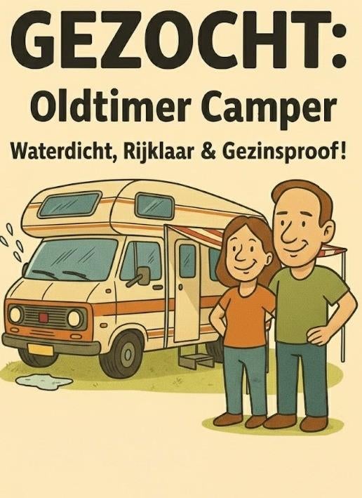 Oldtimer Camper gezocht, Auto diversen, Overige Auto diversen, Ophalen