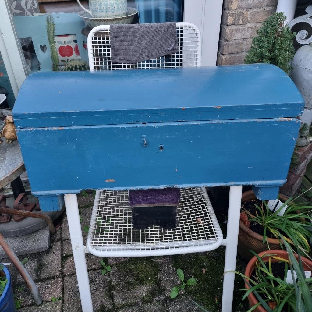Brocante deense kist, Ophalen, Minder dan 50 cm, Gebruikt, 50 tot 100 cm