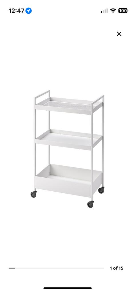 Witte Serveerwagen / Keukenwagen from Ikea, Ophalen, Zo goed als nieuw