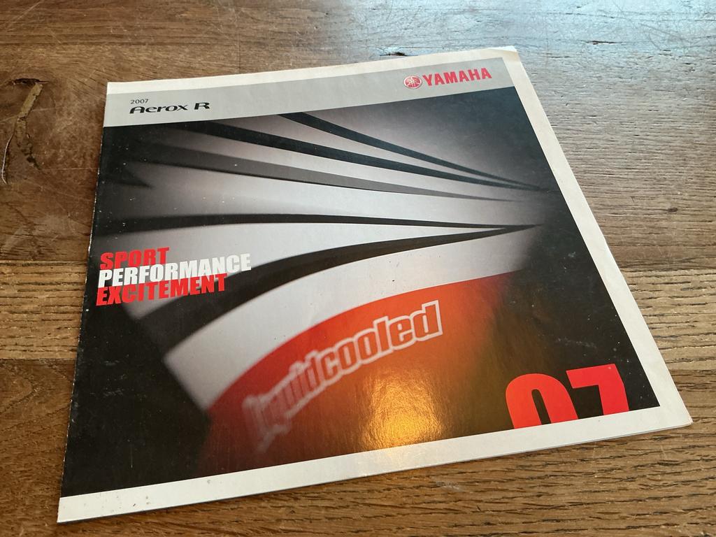 Yamaha Aerox R 2007 Brochure.   (Nr. 1), Verzenden, Zo goed als nieuw