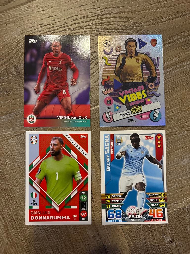 Voetbal Spelerskaarten - Virgil van Dijk, Thierry Henry, etc, Verzamelen, Sportartikelen en Voetbal, Ophalen of Verzenden, Nieuw
