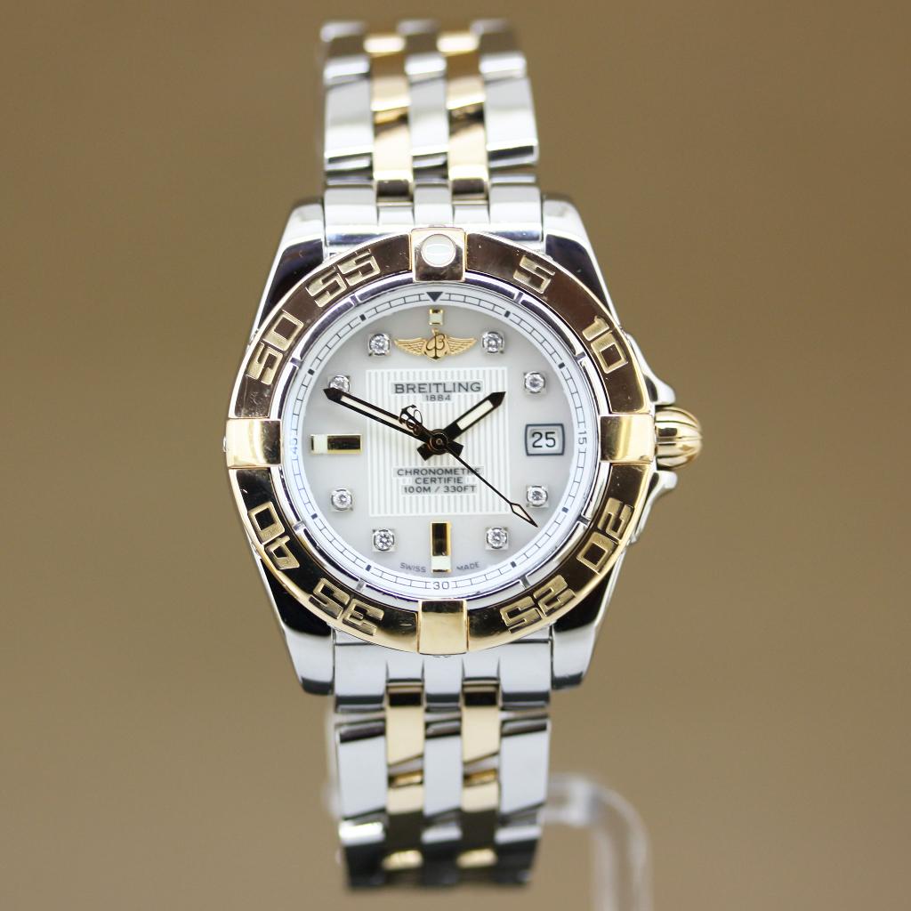 Breitling Galactic 32 Rosegoud-Staal C71356, Overige merken, Staal, Gebruikt, Polshorloge