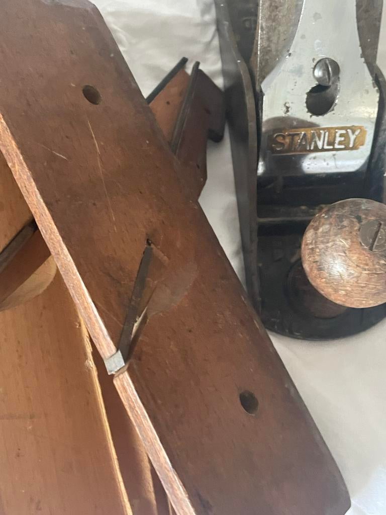 Stanley schaaf & 4 profielschaven, Antiek en Kunst, Antiek | Gereedschap en Instrumenten, Ophalen of Verzenden