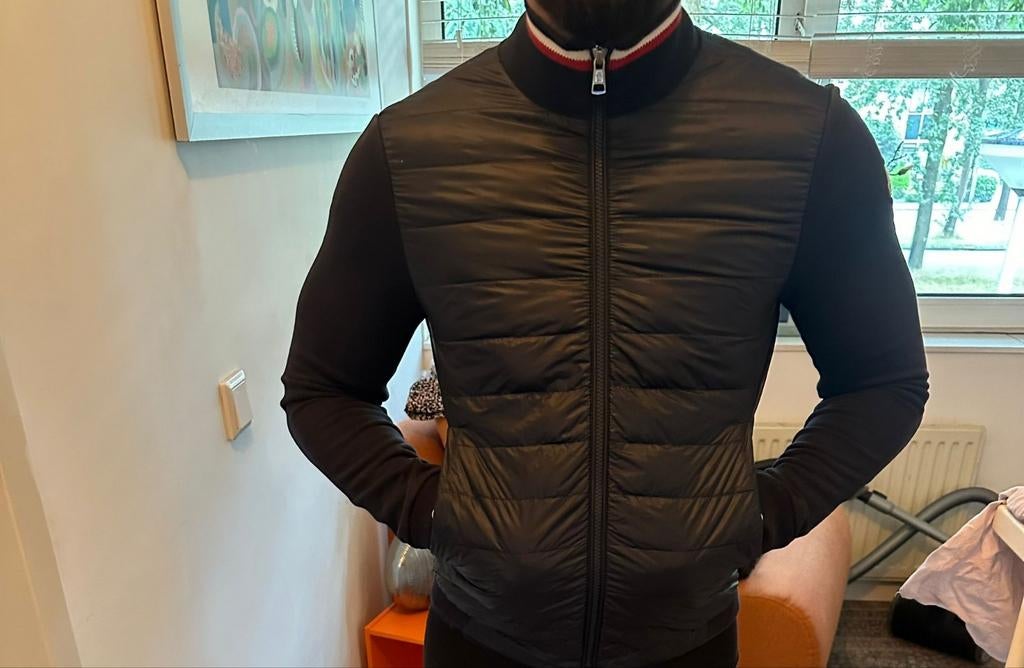 Heren jas moncler, Ophalen of Verzenden, Zo goed als nieuw, Zwart