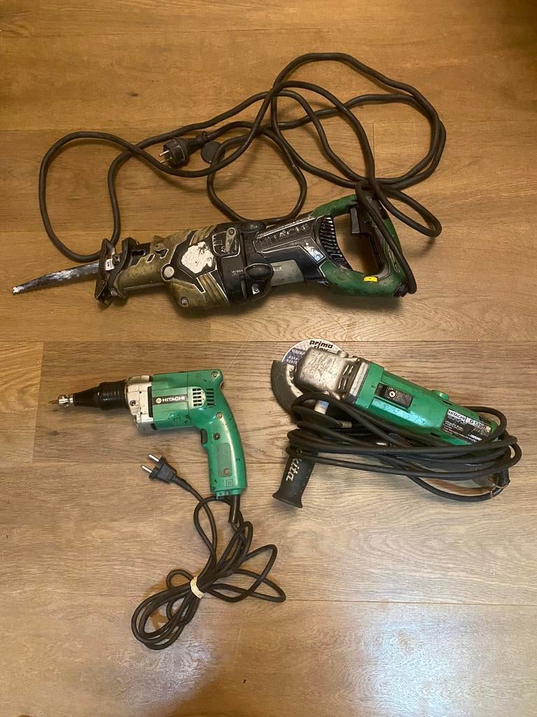 Partij bouw hitachi gereeschap recripozaag schroef slijptol, Verzenden, Zo goed als nieuw