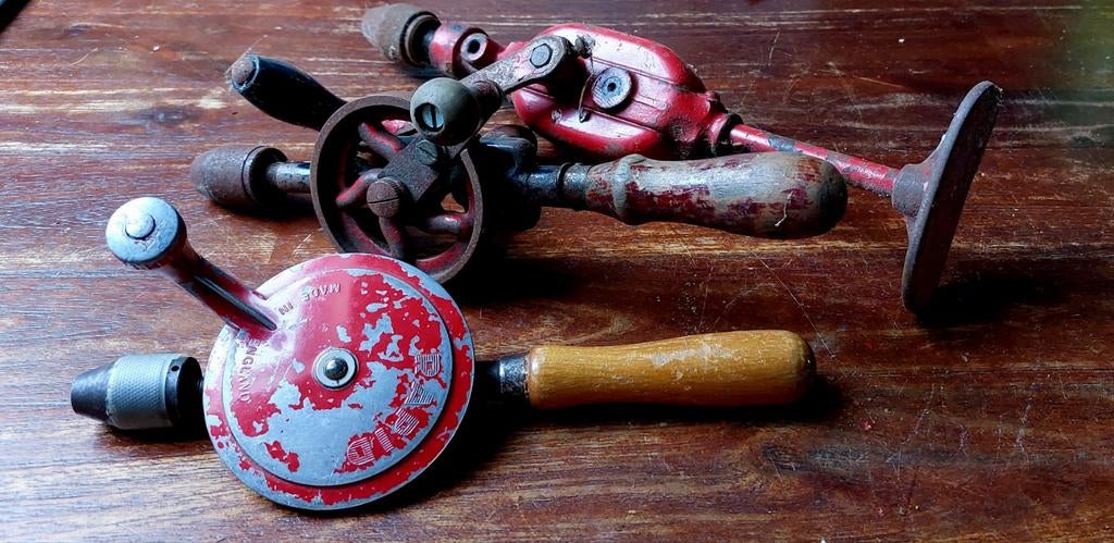 Vintage handboor, borstboor, Ophalen of Verzenden, Gebruikt, Overige typen