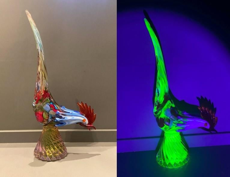 Murano Uranium haan fazant, Ophalen of Verzenden