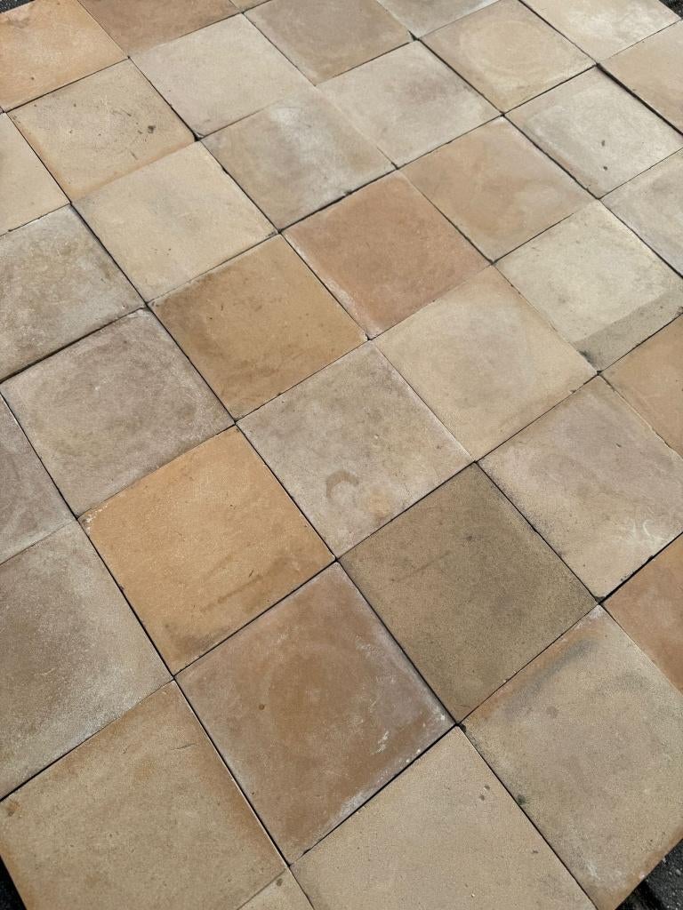 Antieke mosterd kleur keramiek tegels, Doe-het-zelf en Verbouw, Tegels, Gebruikt, Keramiek, Minder dan 20 cm, 10 m² of meer