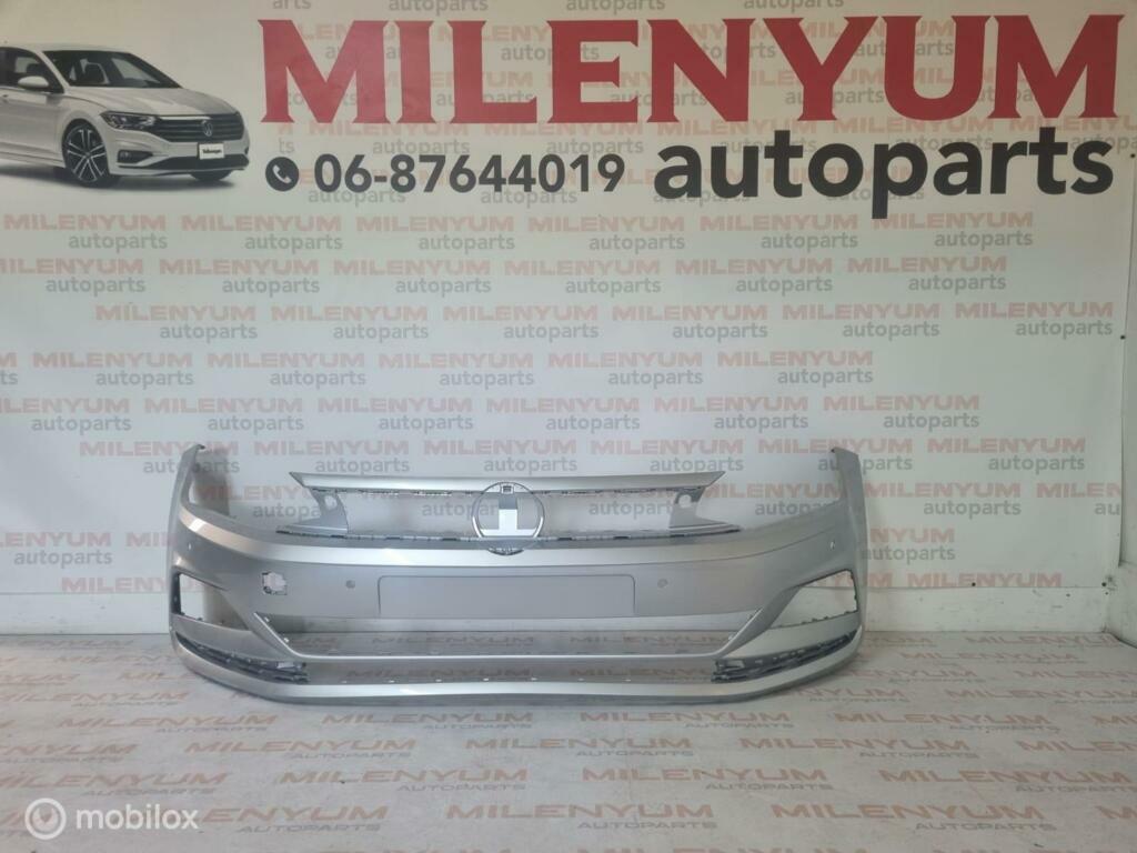 VOLKSWAGEN POLO 2G BUMPER X4 PDC NIEUW (2017-) LA7W, Ophalen of Verzenden, Nieuw, Voor, Bumper