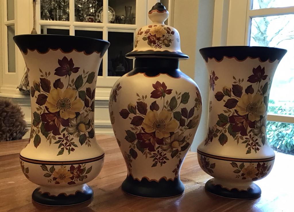3-delig vintage kaststel Modica Gouda plateel, Ophalen