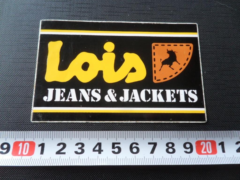 sticker 109 logo LOIS jeans & jackets, Ophalen, Zo goed als nieuw