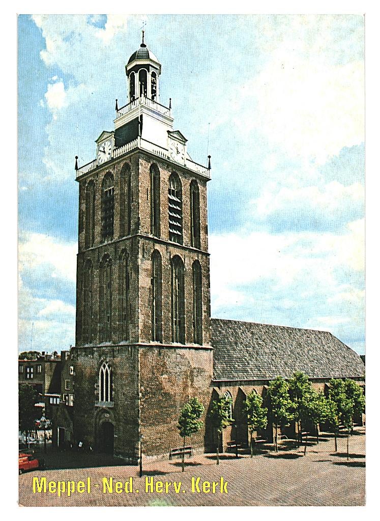39179 Meppel 486 Dr Ned H Kerk Nette oude kaart Onbeschreven, Ophalen of Verzenden, 1980 tot heden, Ongelopen, Drenthe