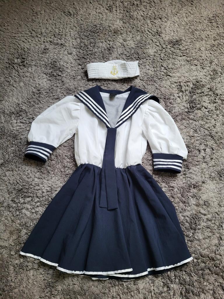 Matrozen jurkje maat xs, Ophalen of Verzenden, Zo goed als nieuw, Maat 34 (XS) of kleiner, Carnaval