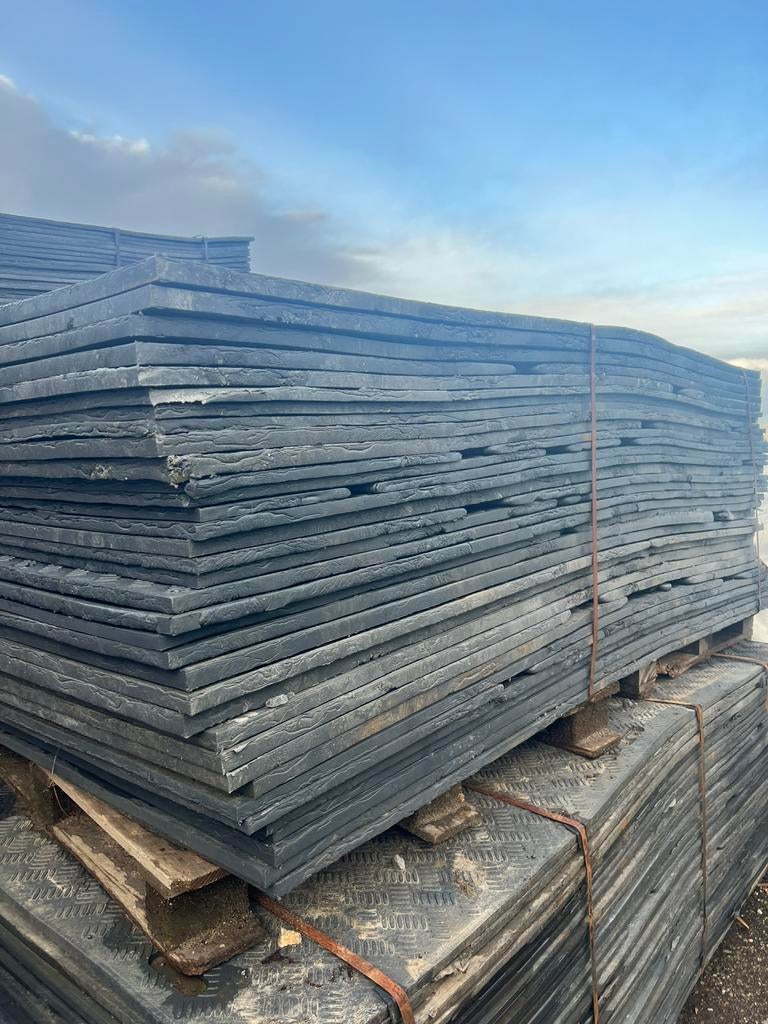 B keuze NIEUWE kunststof rijplaten 122x244 105 stuks, Ophalen of Verzenden, Nieuw, Overige materialen, Minder dan 20 mm